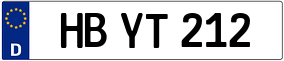 Trailer License Plate